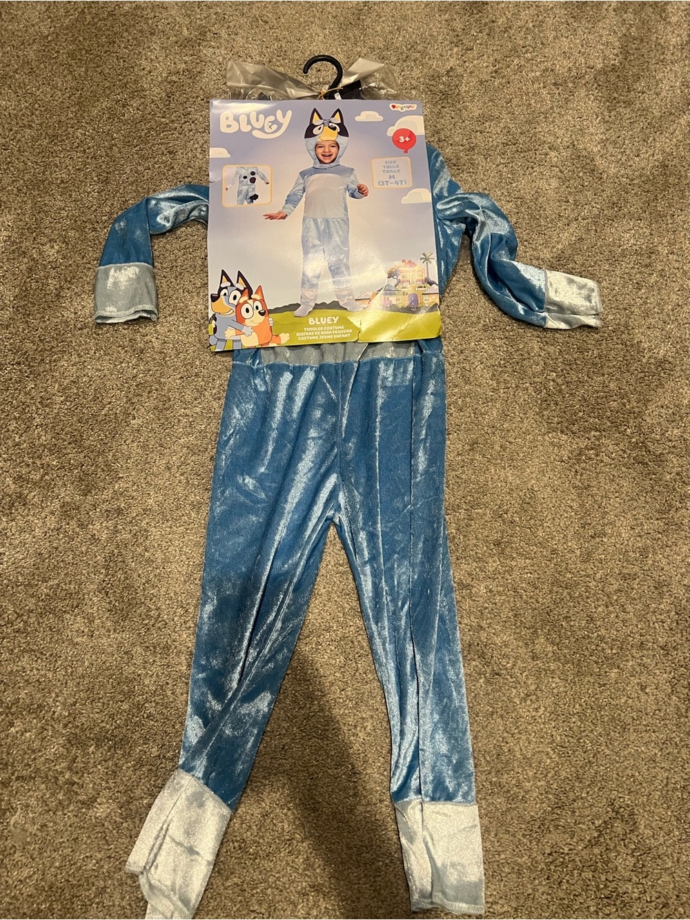 Disguise Blue and Light Blue Bluey Character Jumpsuit Costume